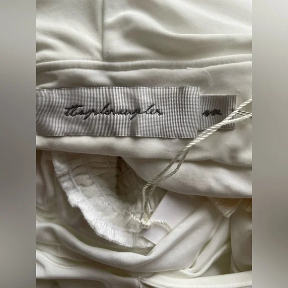 New Tbagslosangeles Women White Maxi Long Dress Size Medium - Picture 12 of 14